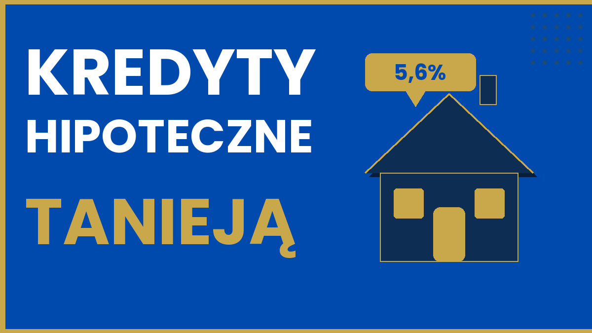Kredyty hipoteczne tanieją sierpień 2026 - pośrednik finansowy Kielce Kompas Finansowy